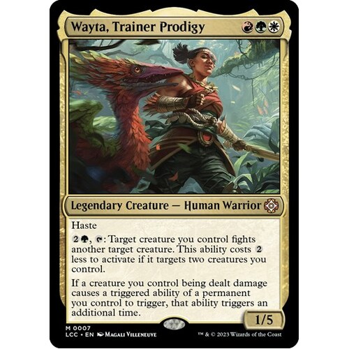 Wayta, Trainer Prodigy - LCC