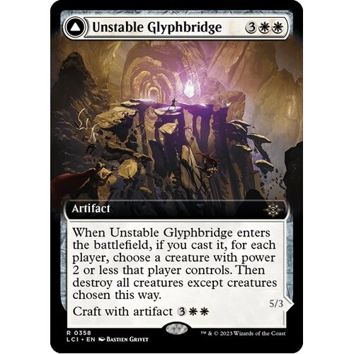 Unstable Glyphbridge (Extended Art) FOIL - LCI