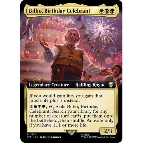 Bilbo, Birthday Celebrant (Extended Art) - LTC