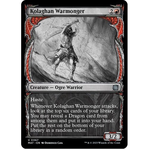 Kolaghan Warmonger (Showcase) FOIL - MAT