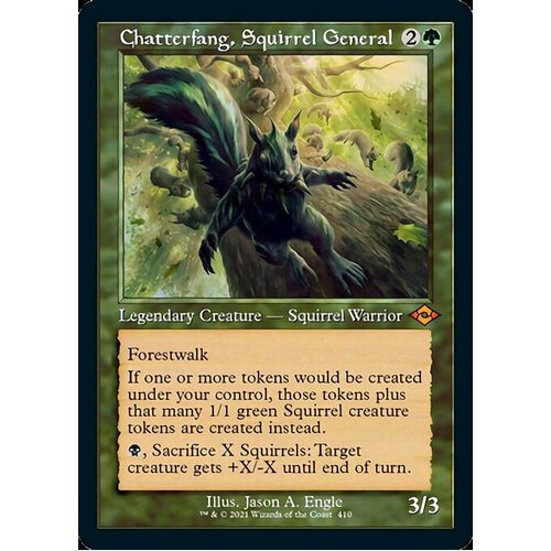 Chatterfang, Squirrel General (Retro Frame) (Foil Etched)