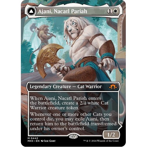 Ajani, Nacatl Pariah (Borderless) - MH3