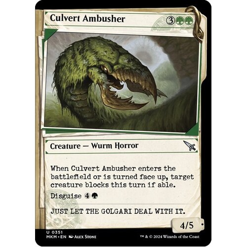 Culvert Ambusher (Showcase) - MKM