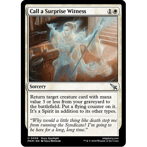 Call a Surprise Witness FOIL - MKM