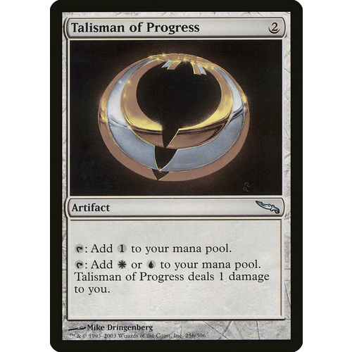 Talisman of Progress - MRD