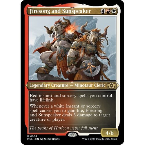 Firesong and Sunspeaker (Foil Etched) - MUL