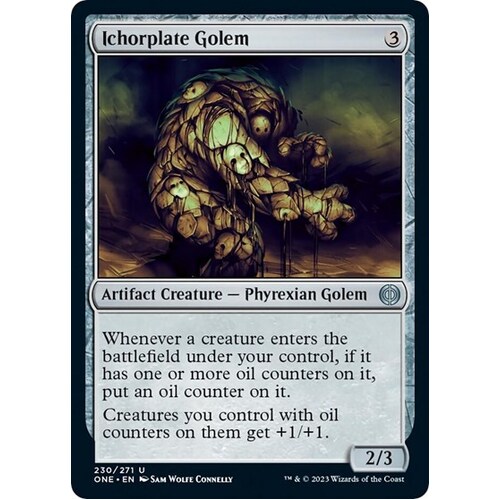 Ichorplate Golem FOIL - ONE