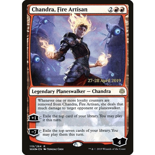 Chandra, Fire Artisan Pre-Release FOIL - WAR