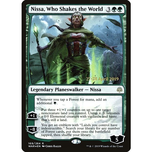 Nissa, Who Shakes the World Pre-Release FOIL - WAR