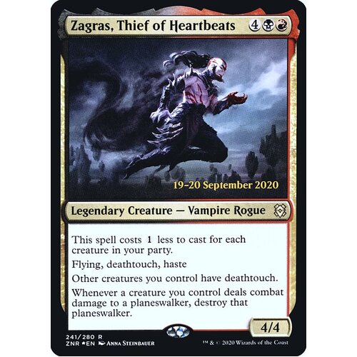 Zagras, Thief of Heartbeats (Prerelease FOIL) - PZNR