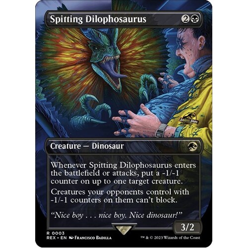 Spitting Dilophosaurus (Borderless) - REX