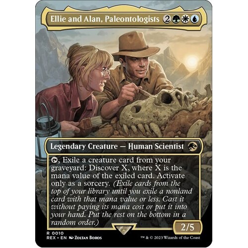 Ellie and Alan, Paleontologists (Borderless) - REX