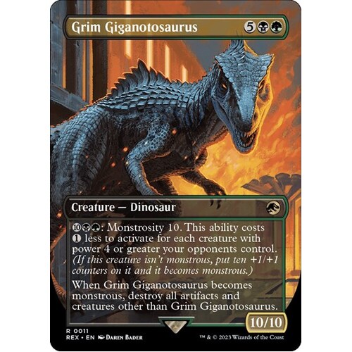 Grim Giganotosaurus (Borderless) - REX