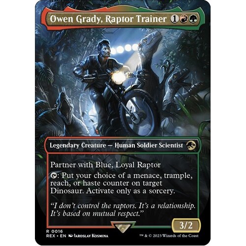 Owen Grady, Raptor Trainer (Borderless) - REX