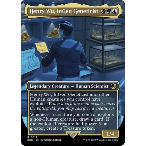 Henry Wu, InGen Geneticist (Borderless) FOIL - REX