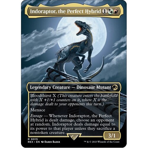 Indoraptor, the Perfect Hybrid (Borderless) FOIL - REX