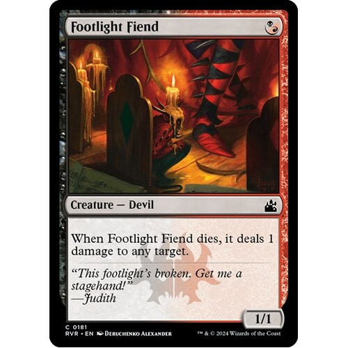 Footlight Fiend - RVR