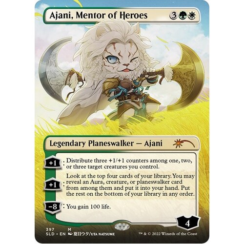 Ajani, Mentor of Heroes (Borderless) - SLD