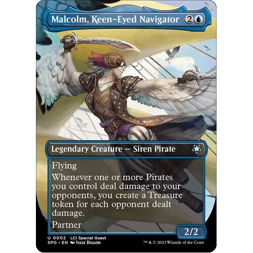 Malcolm, Keen-Eyed Navigator (Borderless) FOIL - SPG