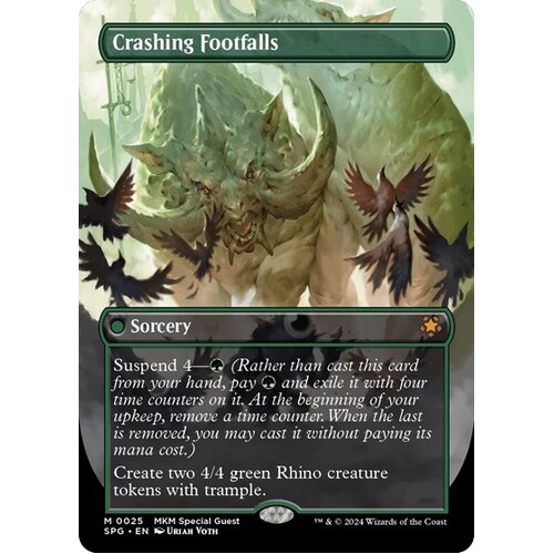 Crashing Footfalls (Borderless) FOIL - SPG