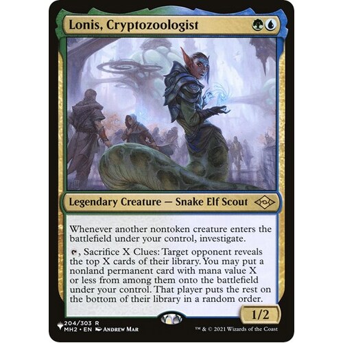 Lonis, Cryptozoologist - TLP