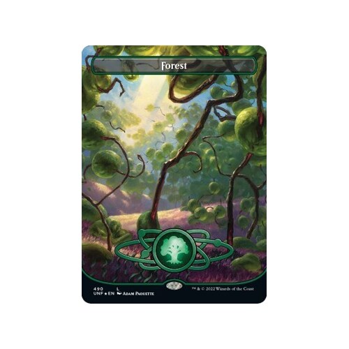 Forest (490) (Borderless) (Galaxy Foil) FOIL - UNF