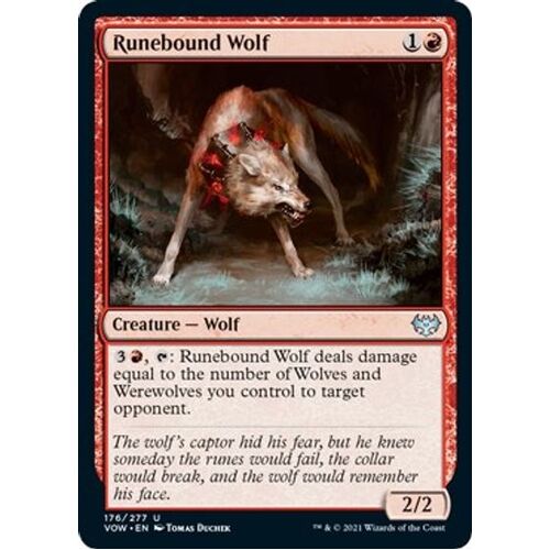 Runebound Wolf FOIL - VOW