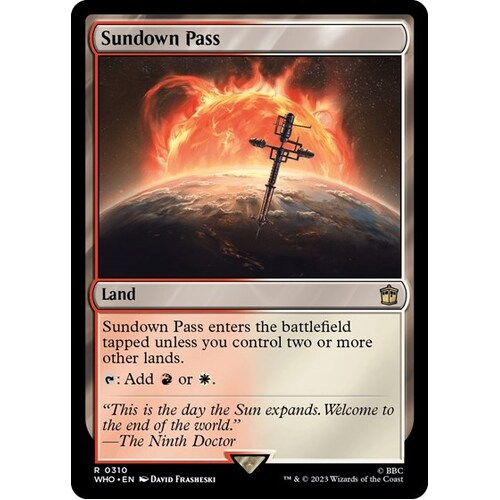 Sundown Pass FOIL - WHO