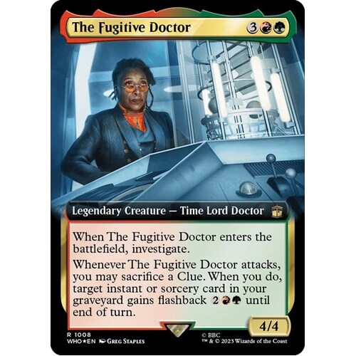 The Fugitive Doctor (Extended Art) (Surge Foil) FOIL - WHO