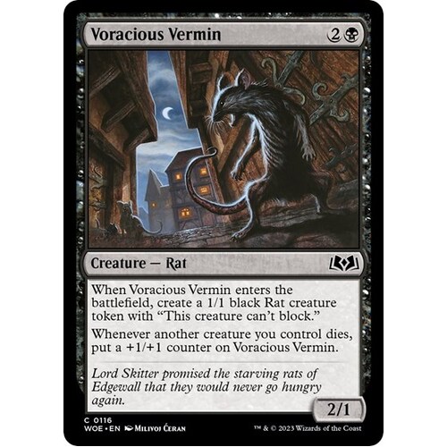 Voracious Vermin FOIL - WOE