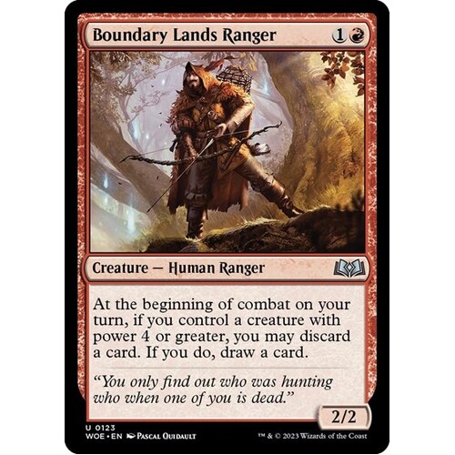 Boundary Lands Ranger FOIL - WOE