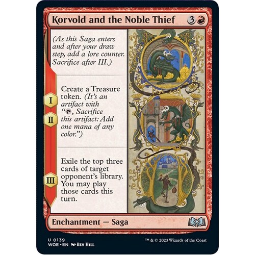 Korvold and the Noble Thief FOIL - WOE