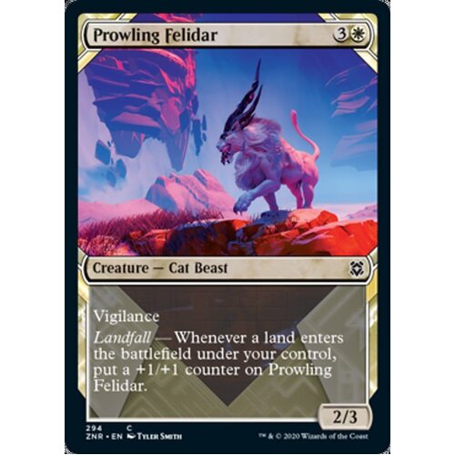 Prowling Felidar (Showcase) - ZNR