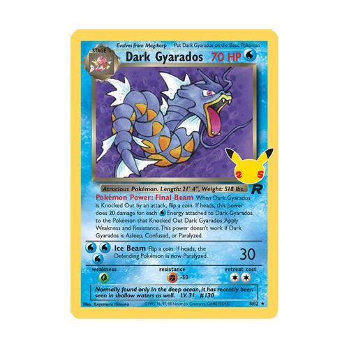 Dark Gyarados (Holofoil) - Celebrations: Classic Collection (CCC)