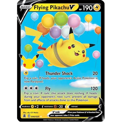 Flying Pikachu Vÿ (Holofoil) - Celebrations (CLB)