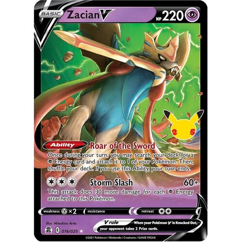 Zacian V (Holofoil) - Celebrations (CLB)