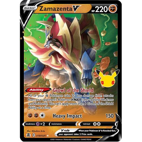 Zamazenta V (Holofoil) - Celebrations (CLB)