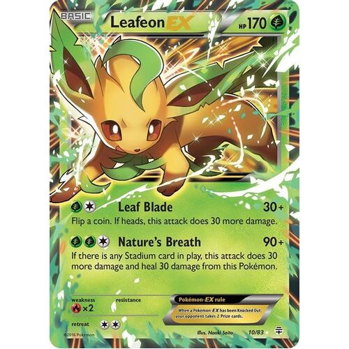 Leafeon EX (Holofoil) - Generations (GEN)