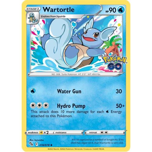 Wartortle (Reverse Holofil) - Pokemon GO (PGO)