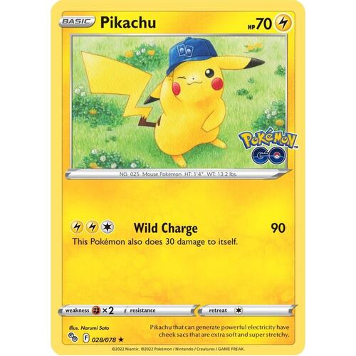 Pikachu (28) (Reverse Holofil) - Pokemon GO (PGO)