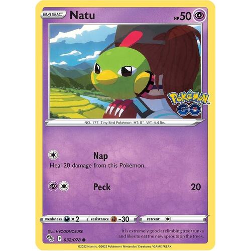 Natu (Reverse Holofil) - Pokemon GO (PGO)