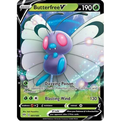 Butterfree V (Holofoil) - SWSH03: Darkness Ablaze (SWSH03)