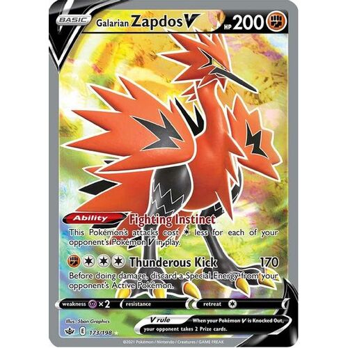 Galarian Zapdos V (Full Art)ÿ (Holofoil) - SWSH06