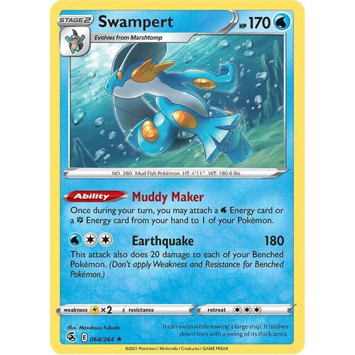 Swampert (Holofoil) - SWSH08: Fusion Strike (SWSH08)