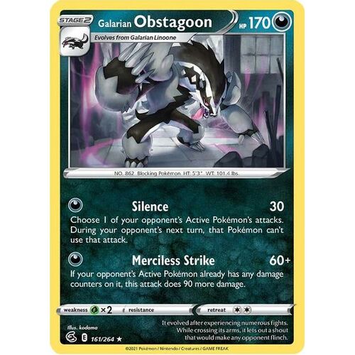 Galarian Obstagoon (Holofoil) - SWSH08