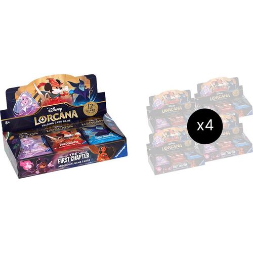 Disney Lorcana: Series 1 - DLC The First Chapter Sealed Booster Case (4x Boxes)